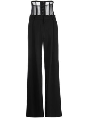 Monse corset-style high-waist trousers - Black