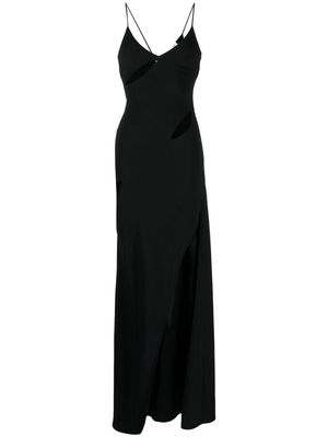 Monse cut-out detail long slip dress - Black
