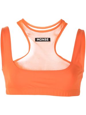 Monse cut-out detail vest top - Orange