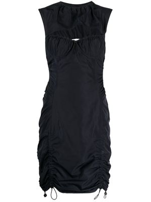 Monse cut-out drawstring-detail mini dress - Black