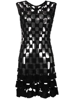 Monse cut-out knit mini dress - Black