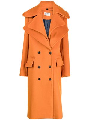 Monse double-collar double-breasted coat - Orange