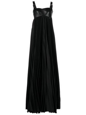 Monse empire-line pleated maxi dress - Black