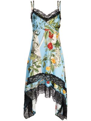 Monse floral-print lace slip dress - Multicolour