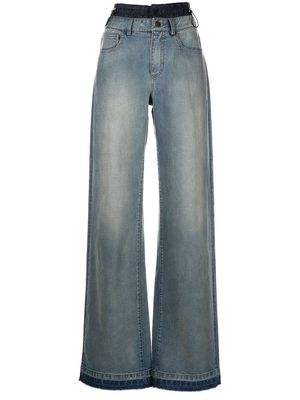 Monse high-rise flared jeans - Blue