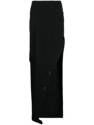 Monse high-waisted cotton skirt - Black