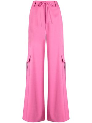 Monse high-waisted side-slit cargo trousers - Pink