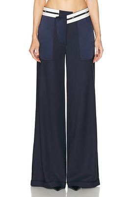 Monse Inside Out Tailored Trouser in Navy