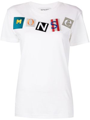 Monse logo-patch cotton T-shirt - White