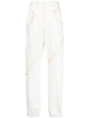 Monse low-rise straight-leg trousers - White