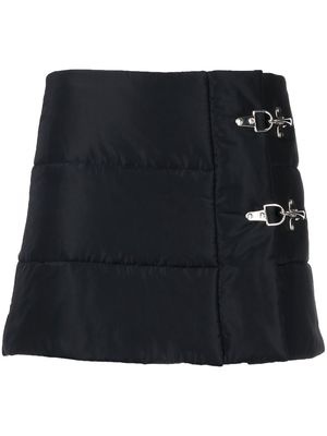 Monse padded side-clip mini skirt - Blue