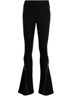 Monse zip-detail flared leggings - Black