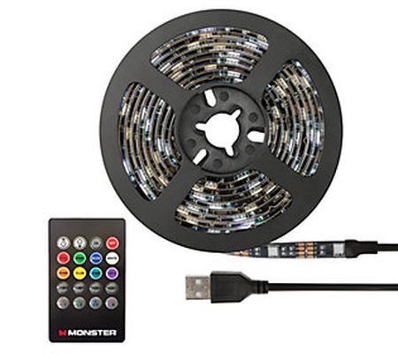 Monster 6.5' Multi-Color Sound Reactive LED Lig ht Strip