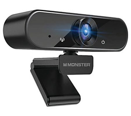 Monster Insight Pro HD Webcam 1920x1080 with Li ght Correction