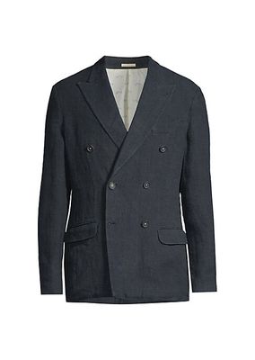 Monster Linen Double-Breasted Blazer