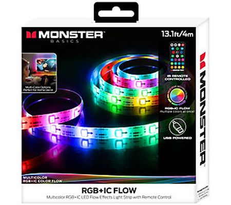 Monster Multicolor RGB & IC LED Flow Light Stri p