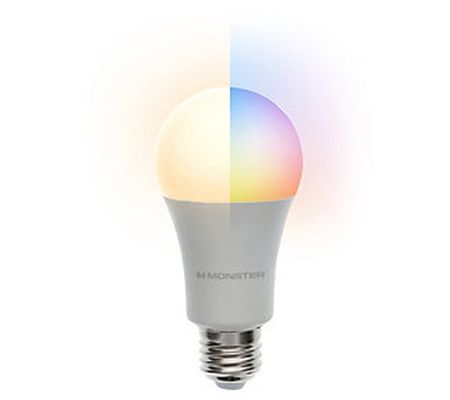 Monster Smart Wi-Fi RGBW Multi Color LED Light Bulb