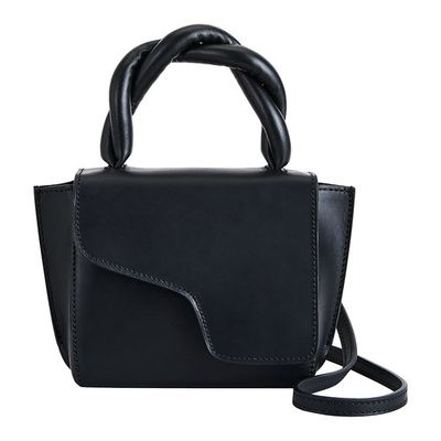 Montalbano Black Leather/Nappa Mini handbag