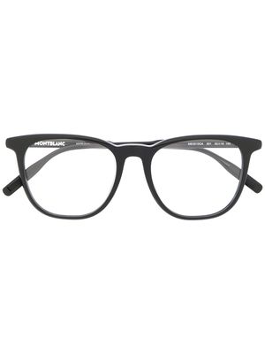 Montblanc Established square frame glasses - Black