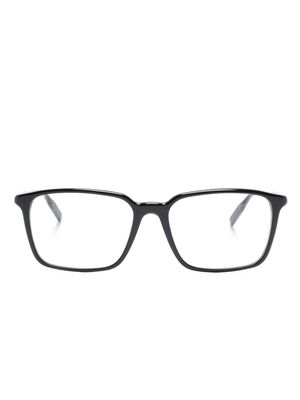 Montblanc logo-engraved square-frame glasses - Black