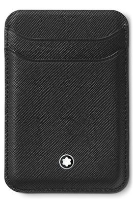 Montblanc MagSafe Compatible Sartorial Leather Card Holder in Black