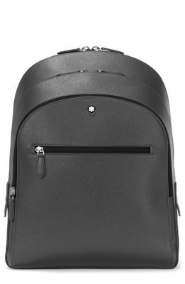 Montblanc Medium Sartorial Leather Backpack in Grey