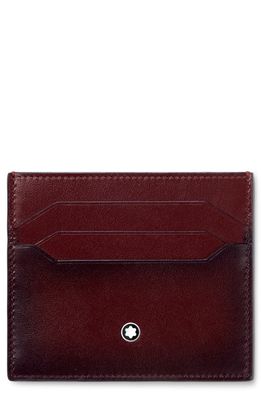 Montblanc Meisterstück Leather Card Case in Dark Red