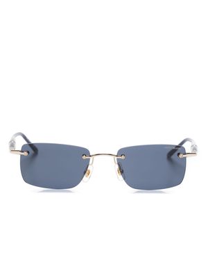 Montblanc Meisterstück rectangle-frame sunglasses - Blue