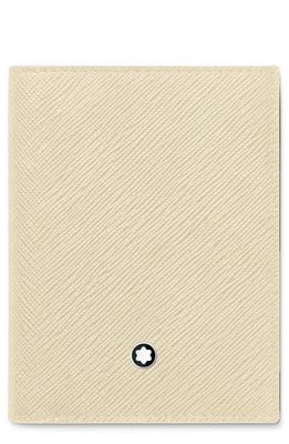Montblanc Mini Sartorial Leather Bifold Wallet in Ivory