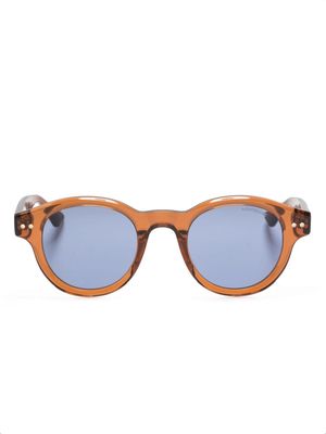 Montblanc Montblanc Emblem round-frame sunglasses - Brown