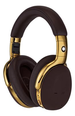 Montblanc Noise Canceling Bluetooth Headphones in Brown