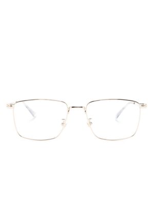 Montblanc nose-pads square-frame glasses - Gold