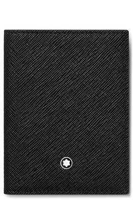 Montblanc Sartorial Leather Bifold Card Holder in Black