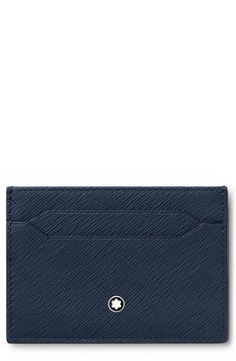 Montblanc Sartorial Leather Card Case in Ink Blue