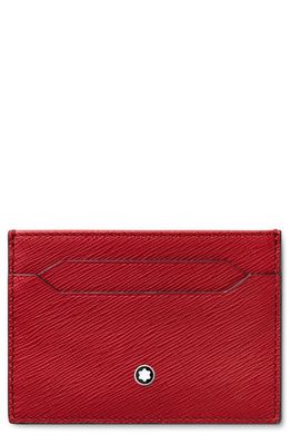 Montblanc Sartorial Leather Card Holder in Red