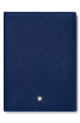 Montblanc Sartorial Leather Passport Case in Blue