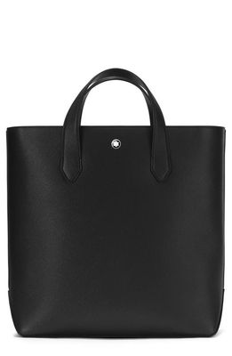 Montblanc Sartorial Vertical Leather Tote in Black