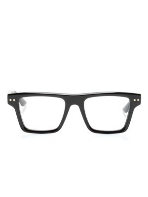 Montblanc stud-embellished rectangle-frame glasses - Black