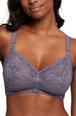 Montelle Intimates Halo Lace Bralette in Crystal Grey