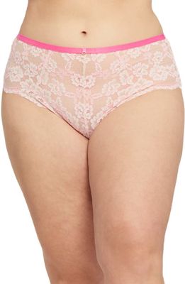 Montelle Intimates High Waist Lace Panties in Champagne