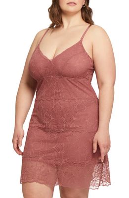 Montelle Intimates Lace Chemise & G-String in Sienna