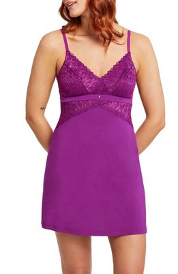 Montelle Intimates Modal Blend Short Chemise in Dark Orchid 