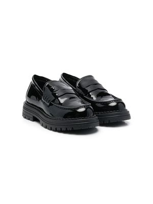 MONTELPARE TRADITION patent-leather loafers - Black