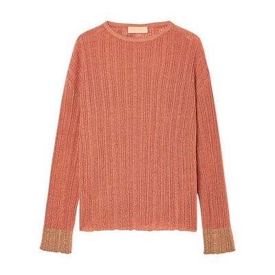 Monterey sweater in lurex linen yarn