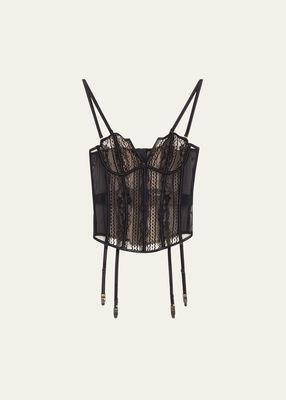 Montmartre Lace Suspender Bustier