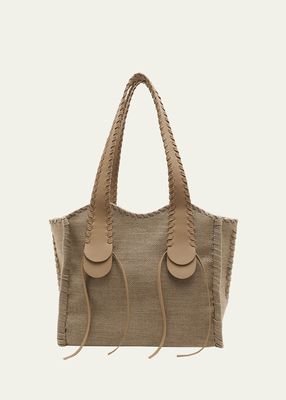 Monty Medium Linen Tote Bag