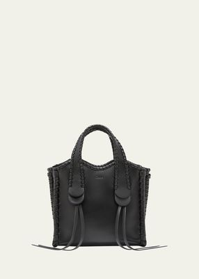 Monty Whipstitched Leather Top-Handle Bag