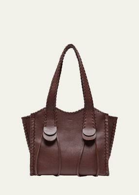 Mony Medium Grained Leather Tote Bag