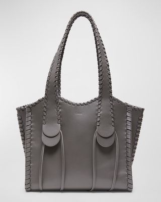 Mony Medium Tote Bag in Shiny Leather