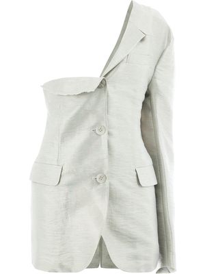 Moohong one-shoulder jacket - Grey